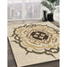 Machine Washable Transitional Vanilla Gold Rug in a Family Room, wshpat1297brn