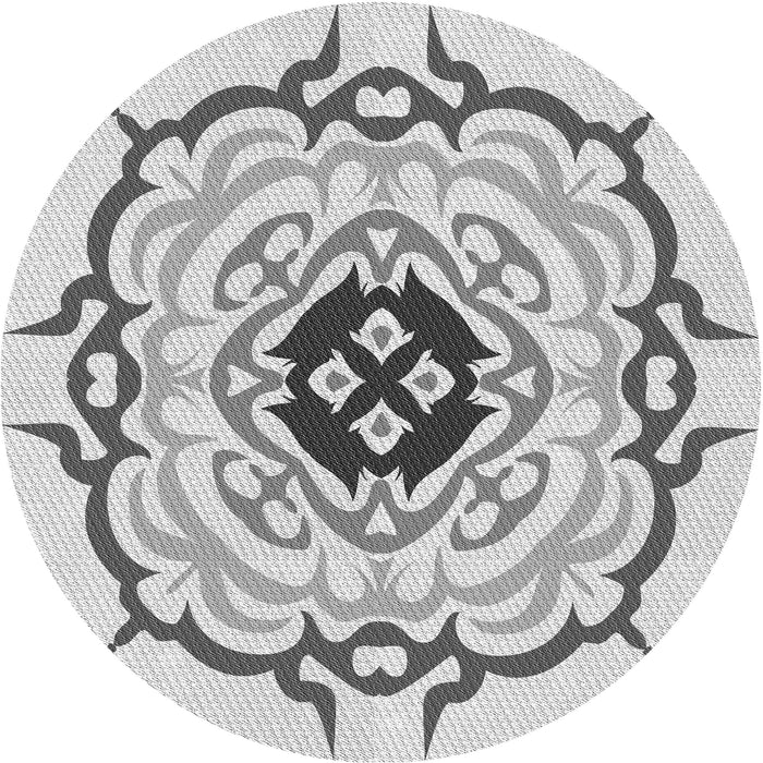 Square Machine Washable Transitional Gray Rug in a Living Room, wshpat1297gry