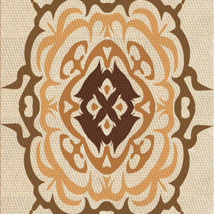 Patterned Golden Blonde Gold Rug, pat1297org