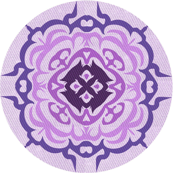 Square Machine Washable Transitional Purple Rug in a Living Room, wshpat1297pur