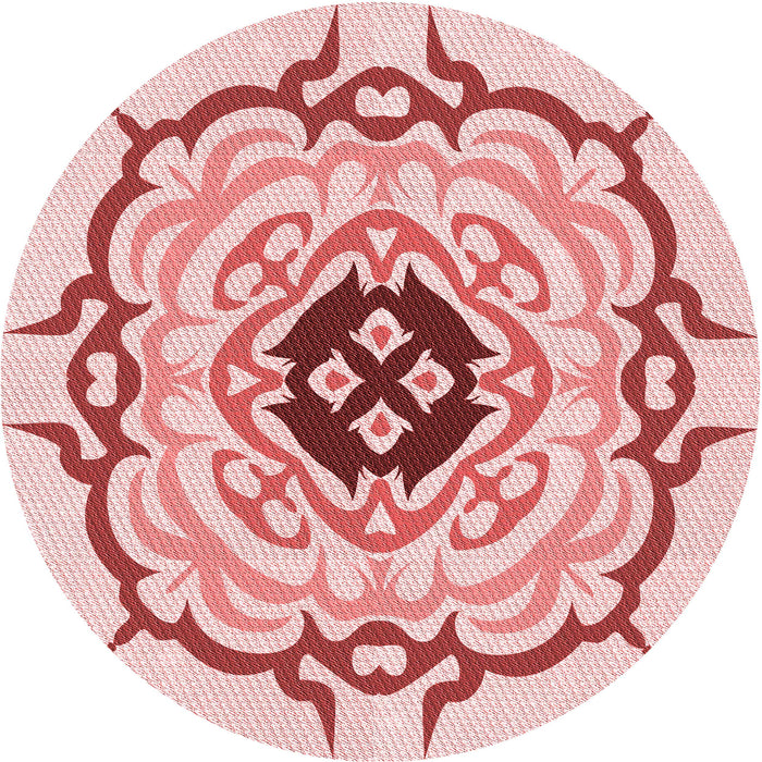 Square Machine Washable Transitional Red Rug in a Living Room, wshpat1297rd