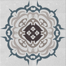 Square Patterned Beige Novelty Rug, pat1297