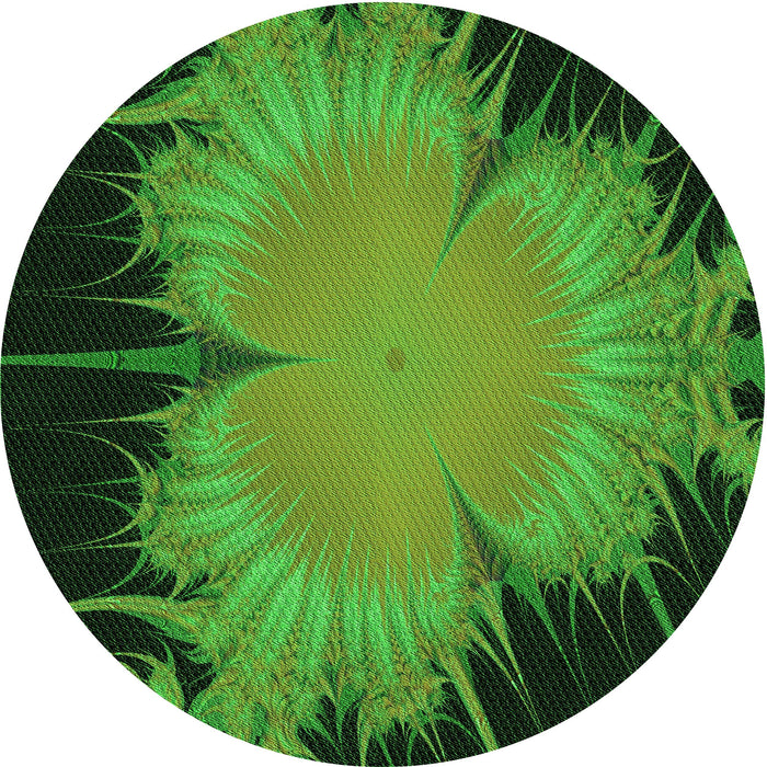 Square Patterned Dark Forest Green Rug, pat1298grn