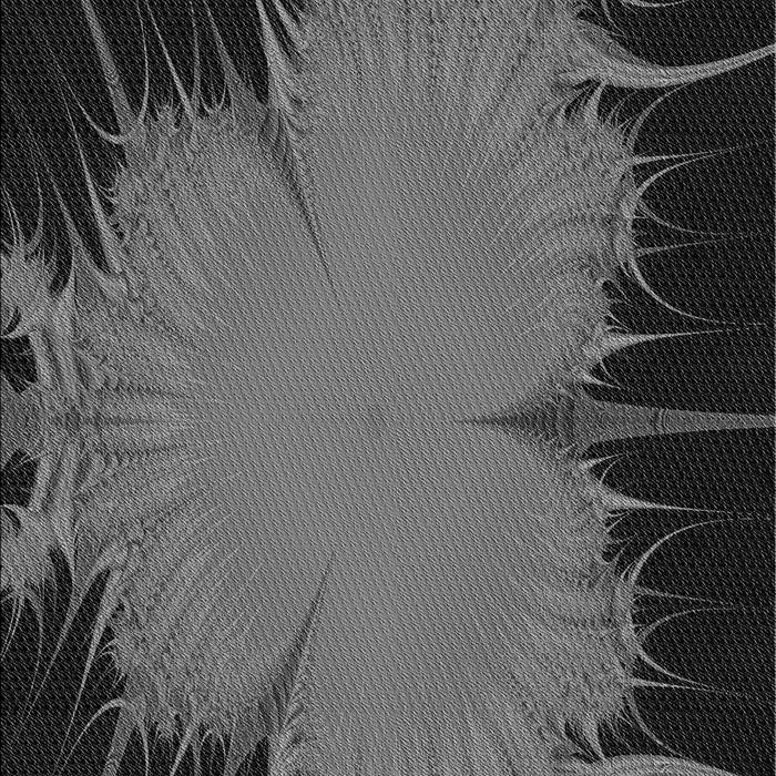 Patterned Charcoal Black Rug, pat1298gry