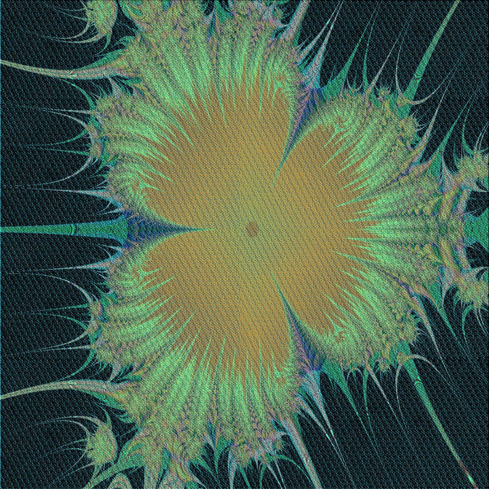 Round Patterned Green Rug, pat1298lblu