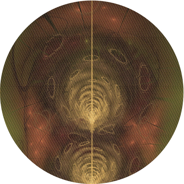 Square Machine Washable Transitional Oak Brown Rug in a Living Room, wshpat1299brn