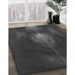 Patterned Charcoal Black Rug in Family Room, pat1299gry