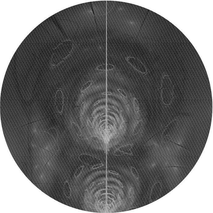 Square Machine Washable Transitional Charcoal Black Rug in a Living Room, wshpat1299gry