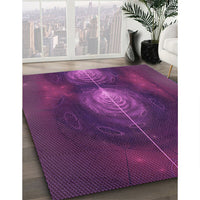 Patterned Orchid Purple Rug, pat1299pur