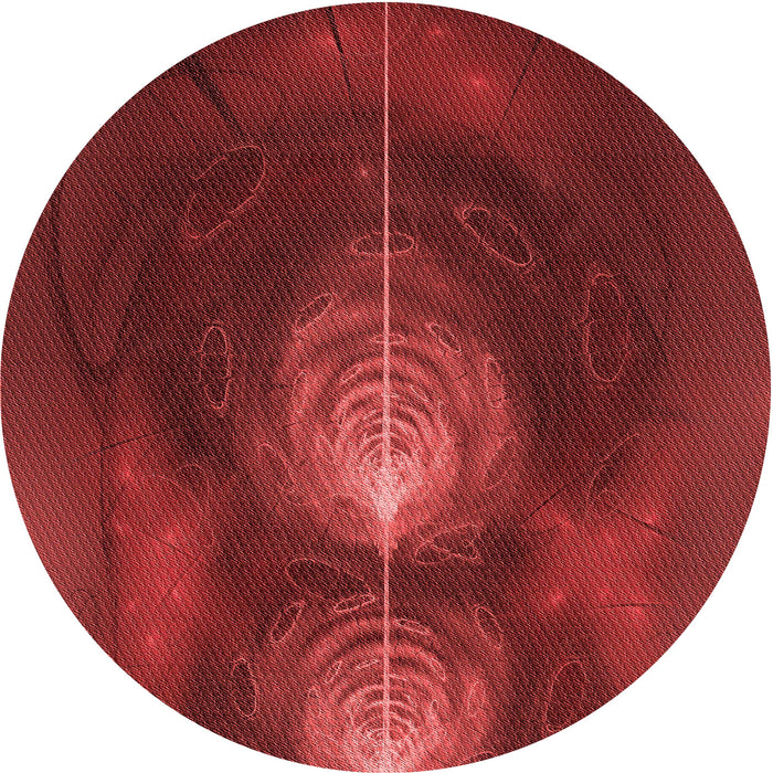 Square Machine Washable Transitional Cranberry Red Rug in a Living Room, wshpat1299rd