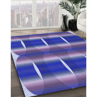 Patterned Purple Rug, pat13blu