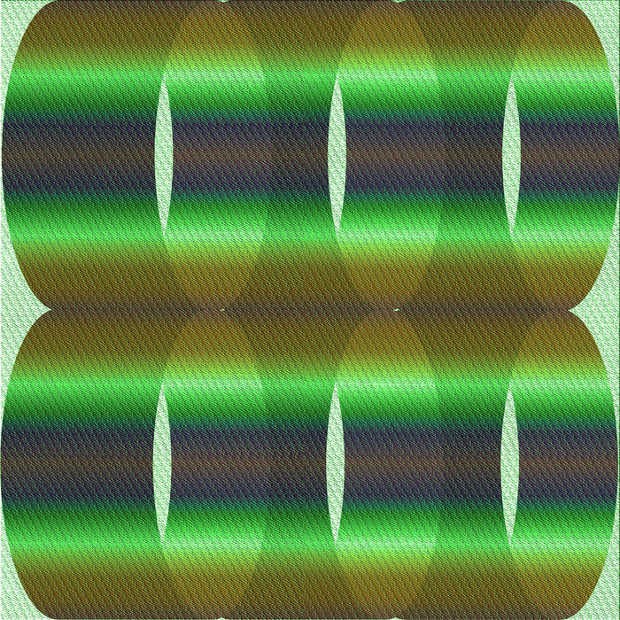 Round Machine Washable Transitional Army Green Rug, wshpat13grn