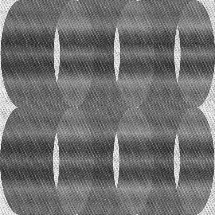 Round Patterned Gray Rug, pat13gry