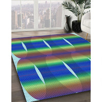 Patterned Emerald Green Rug, pat13lblu