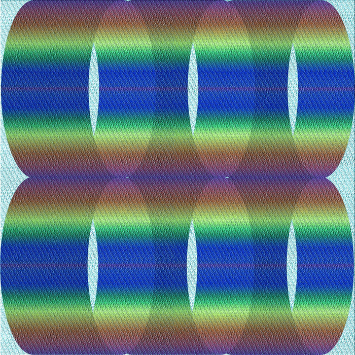 Round Patterned Emerald Green Rug, pat13lblu