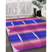 Patterned Medium Orchid Purple Rug, pat13pur