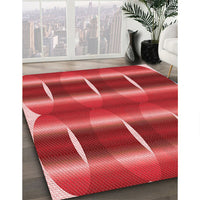 Patterned Red Rug, pat13rd