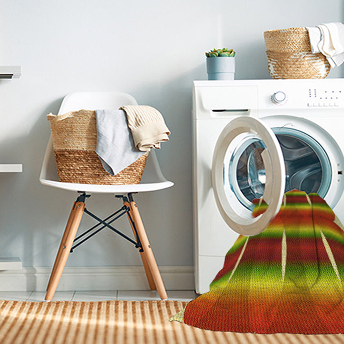 Machine Washable Transitional Red Rug in a Washing Machine, wshpat13yw