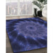 Machine Washable Transitional Royal Blue Rug in a Family Room, wshpat130blu