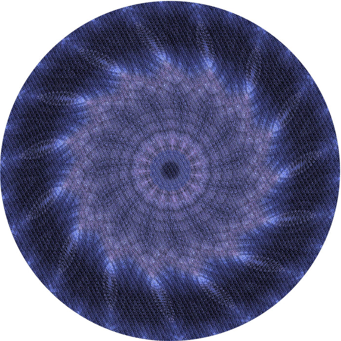 Square Machine Washable Transitional Royal Blue Rug in a Living Room, wshpat130blu