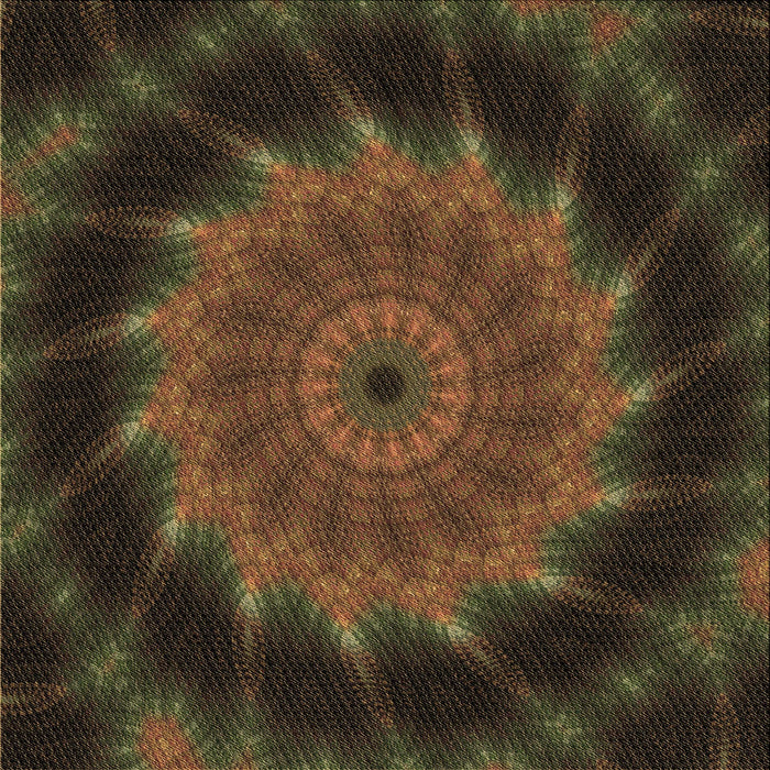 Round Machine Washable Transitional Oak Brown Rug, wshpat130brn