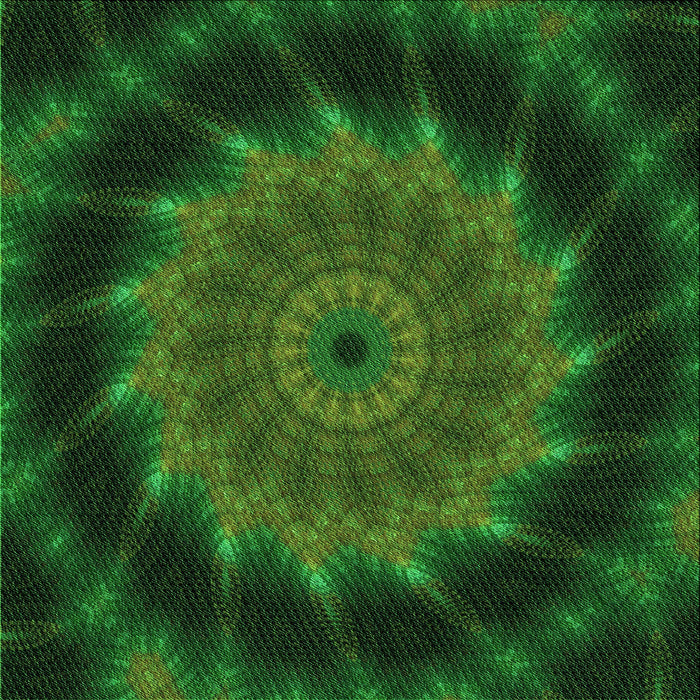 Round Patterned Dark Forest Green Rug, pat130grn