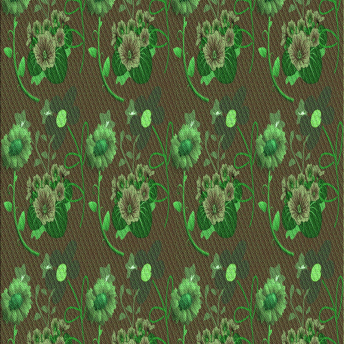 Patterned Milk Chocolate Brown Rug, pat1300grn