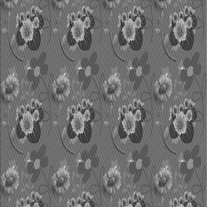 Patterned Gunmetal Gray Rug, pat1300gry