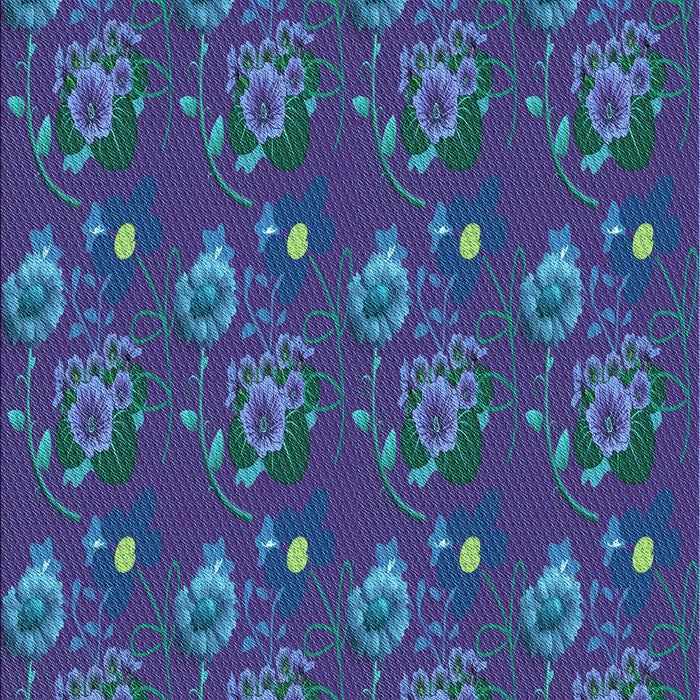 Machine Washable Transitional Amethyst Purple Rug, wshpat1300lblu