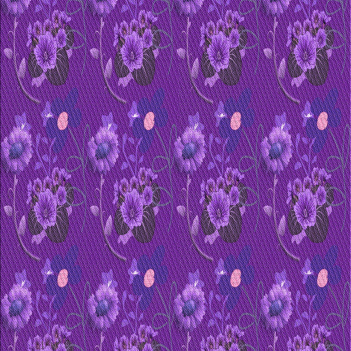 Machine Washable Transitional Jasmine Purple Rug, wshpat1300pur