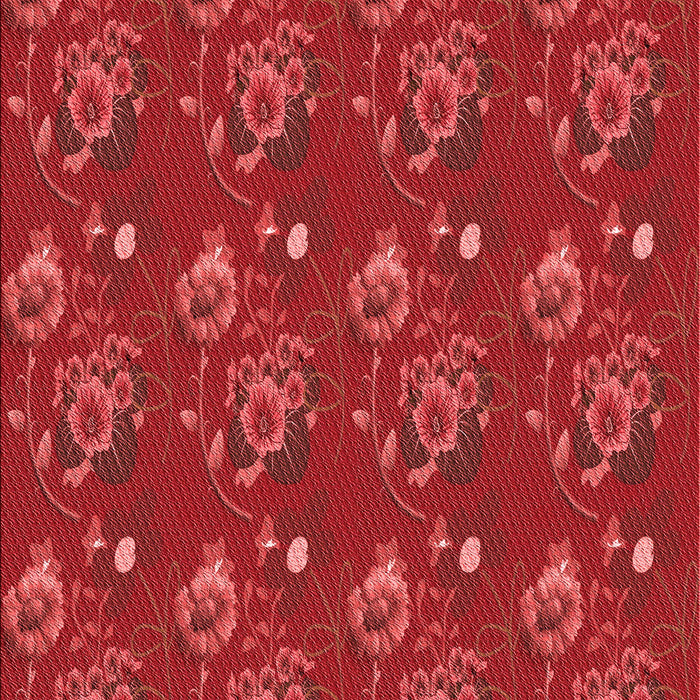 Machine Washable Transitional Red Rug, wshpat1300rd