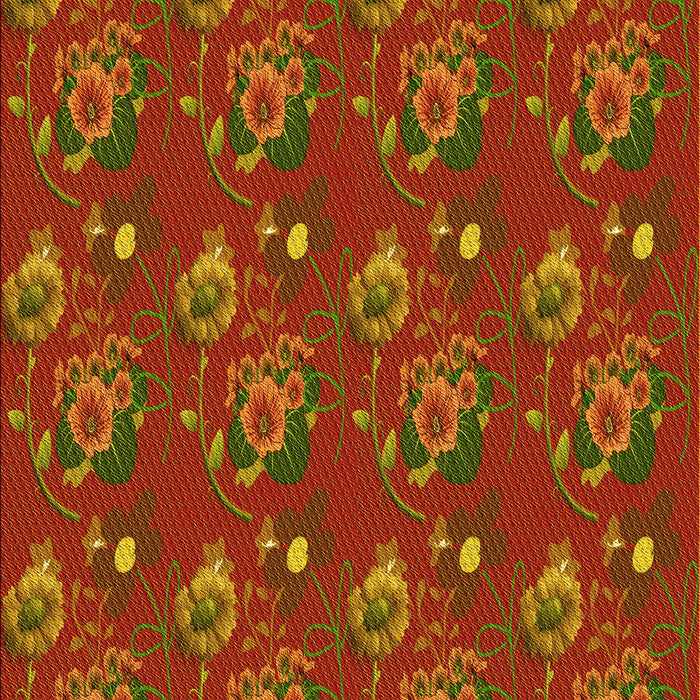 Patterned Dark Bisque Brown Rug, pat1300yw