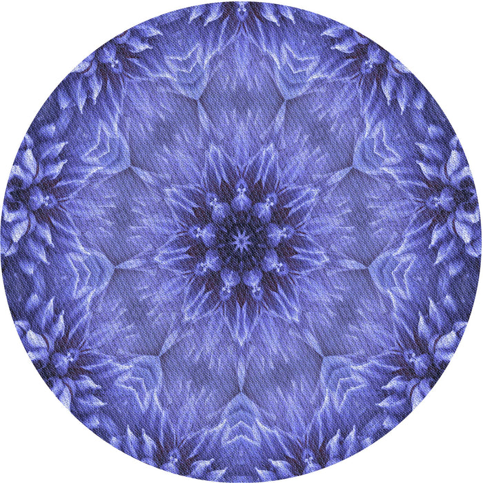 Square Machine Washable Transitional Light Slate Blue Rug in a Living Room, wshpat1301blu