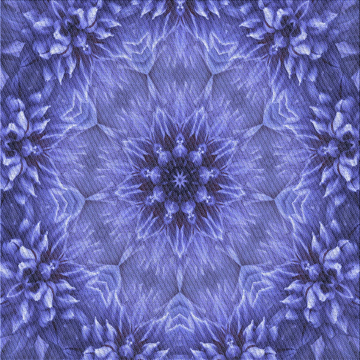 Round Patterned Light Slate Blue Rug, pat1301blu