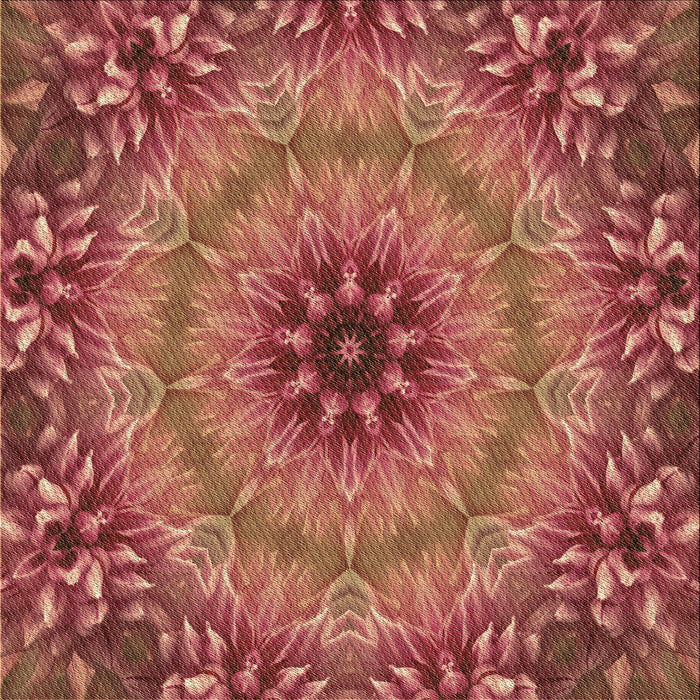 Round Patterned Orange Rug, pat1301brn