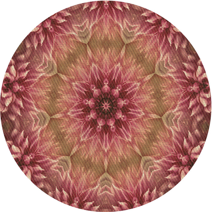 Square Patterned Orange Rug, pat1301brn