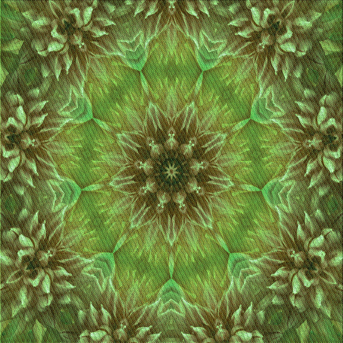 Round Patterned Antique Bronze Green Rug, pat1301grn