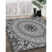 Machine Washable Transitional Carbon Gray Rug in a Family Room, wshpat1301gry