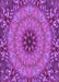 Patterned Bright Neon Pink Purple Rug, pat1301pur