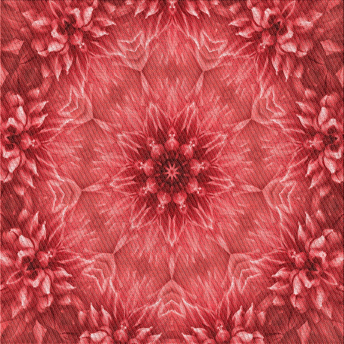 Round Patterned Red Rug, pat1301rd