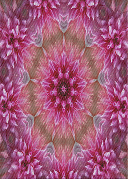 Patterned Dark Hot Pink Novelty Rug, pat1301