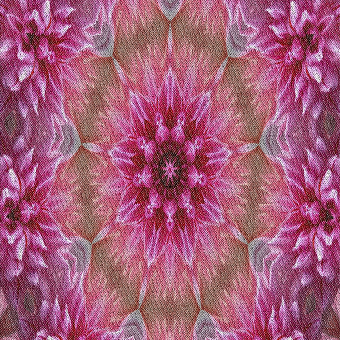 Patterned Dark Hot Pink Novelty Rug, pat1301