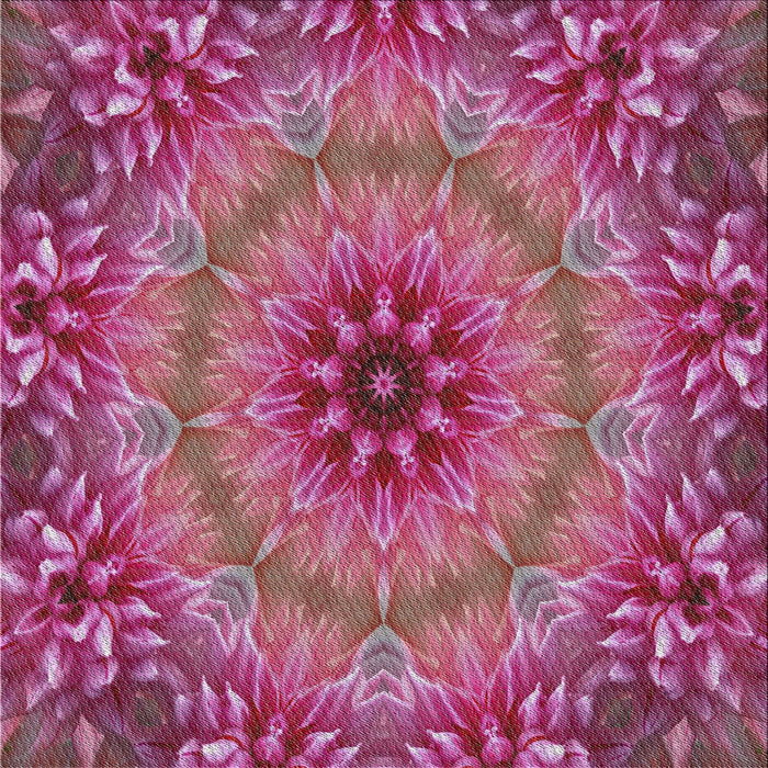 Square Patterned Dark Hot Pink Novelty Rug, pat1301