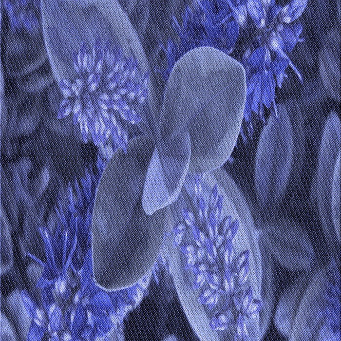 Patterned Blue Rug, pat1302blu