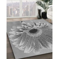 Patterned Cloud Gray Rug, pat1303gry