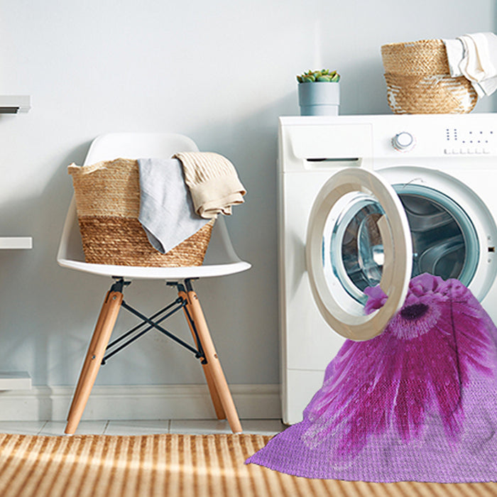 Machine Washable Transitional Violet Purple Rug in a Washing Machine, wshpat1303pur