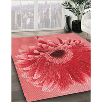 Patterned Red Rug, pat1303rd