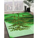 Machine Washable Transitional Green Rug in a Family Room, wshpat1304grn