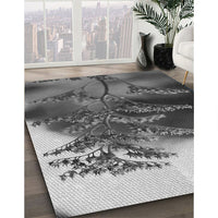 Patterned Dark Gray Rug, pat1304gry