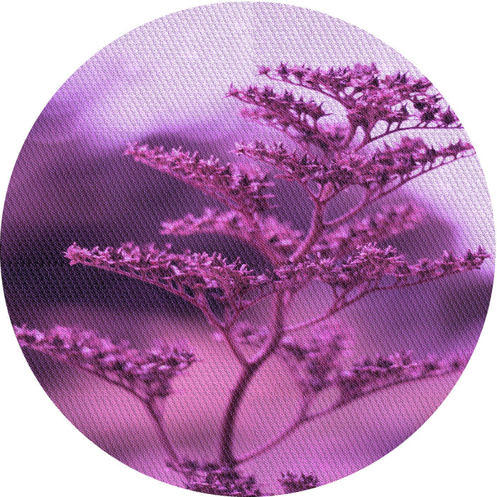 Square Machine Washable Transitional Dark Magenta Purple Rug in a Living Room, wshpat1304pur